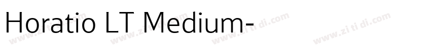 Horatio LT Medium字体转换